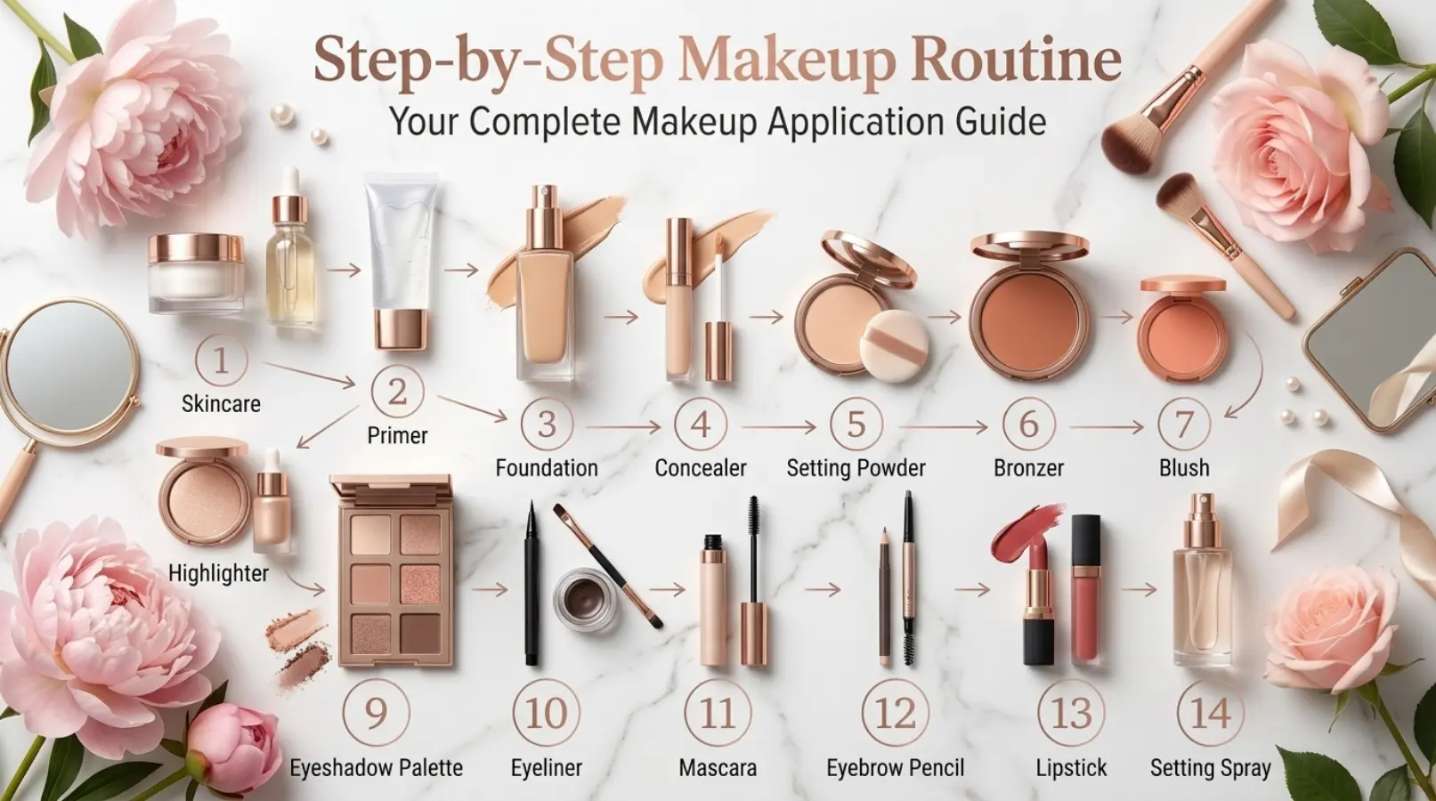 Step-by-Step Makeup Routine